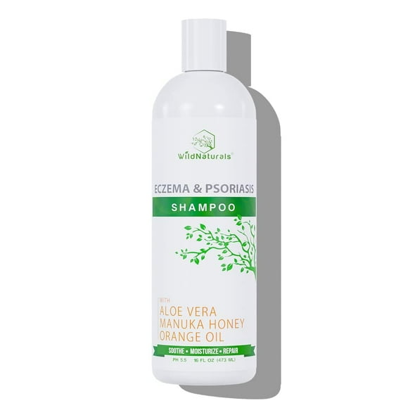 Wild Naturals Psoriasis Shampoo for Scalp Care & Relief â Hydrating Anti-Dandruff Shampoo for Itchy, Dry Scalp â Gentle Eczema Shampoo for Sensitive Skin
