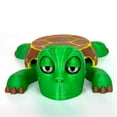 thumbnail image 1 of Turtle Cup Holder - Funny Open Eyed Turtle Coaster, 3D Printed Cup Holder with Liftable Limbs & Expressive Face for Turtles or Tortoise Lover Gag Gift, 1 of 5