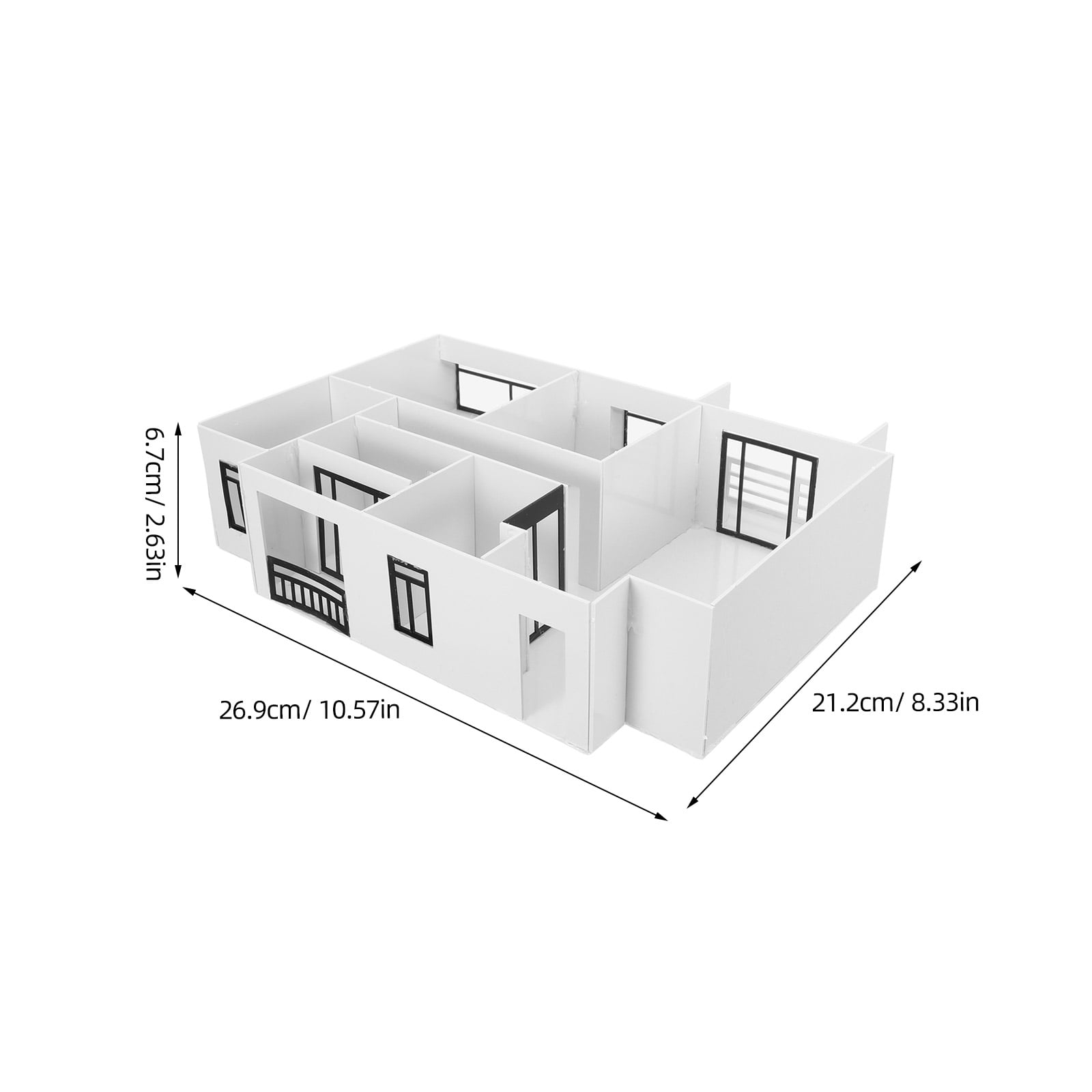 DEEPCRAFF 1 Set 1:50 Scale Precision Architectural Model Kit Modern House Building Materials for Projects