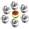 thumbnail image 2 of Mousse Rings Cake Ring Stainless Steel Cake Pan With Slider, 8Cm Diameter, 6 Pieces (Round), 2 of 8