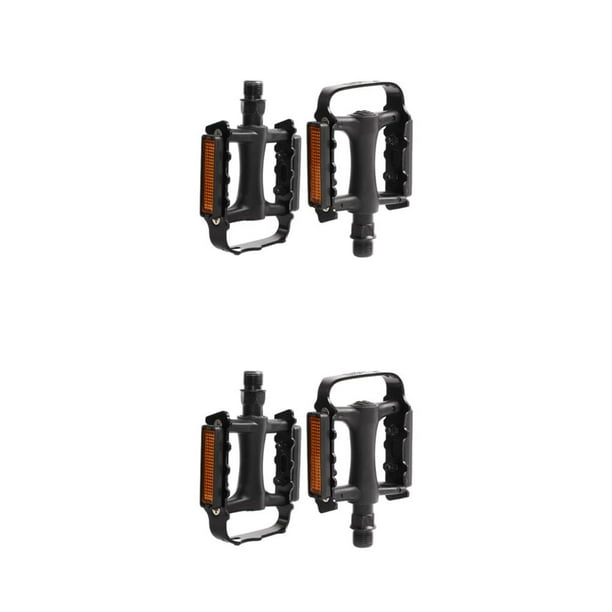 Toystoory Pedales de bicicleta para cada ciclista: precio asequible y ajuste preciso Pedal de bicicleta de montaña Accesorios de pedales de cuerpo y caja negros 2piezas