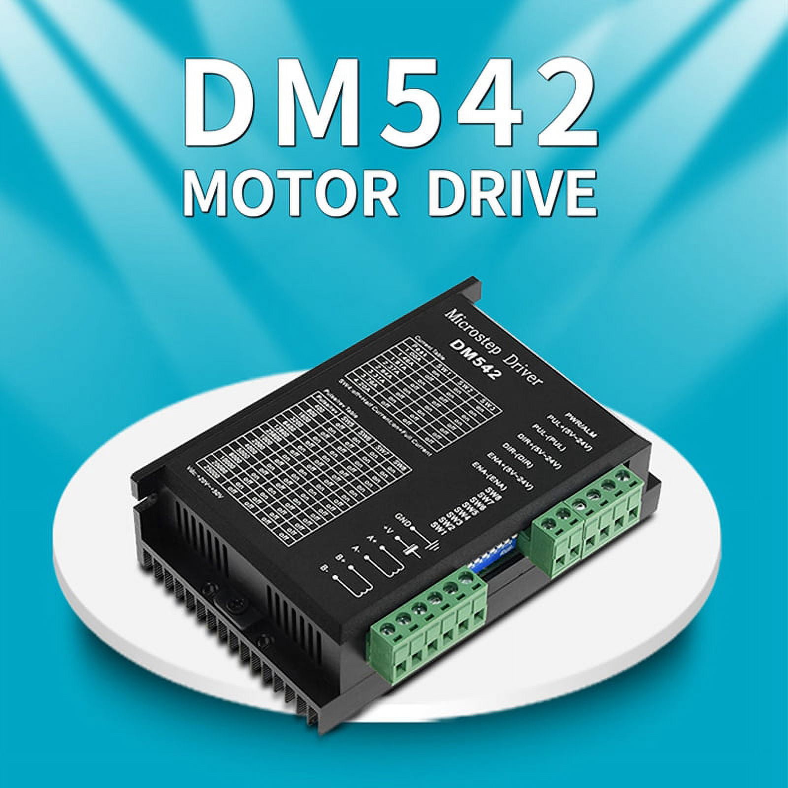 Stepper Motor Driver, DM542 Stepper Motor Driver Digital Driver Board for Nema  17, Nema 23 ,Etc,1 * DM542 Phase Stepper Driver,black - Walmart.com