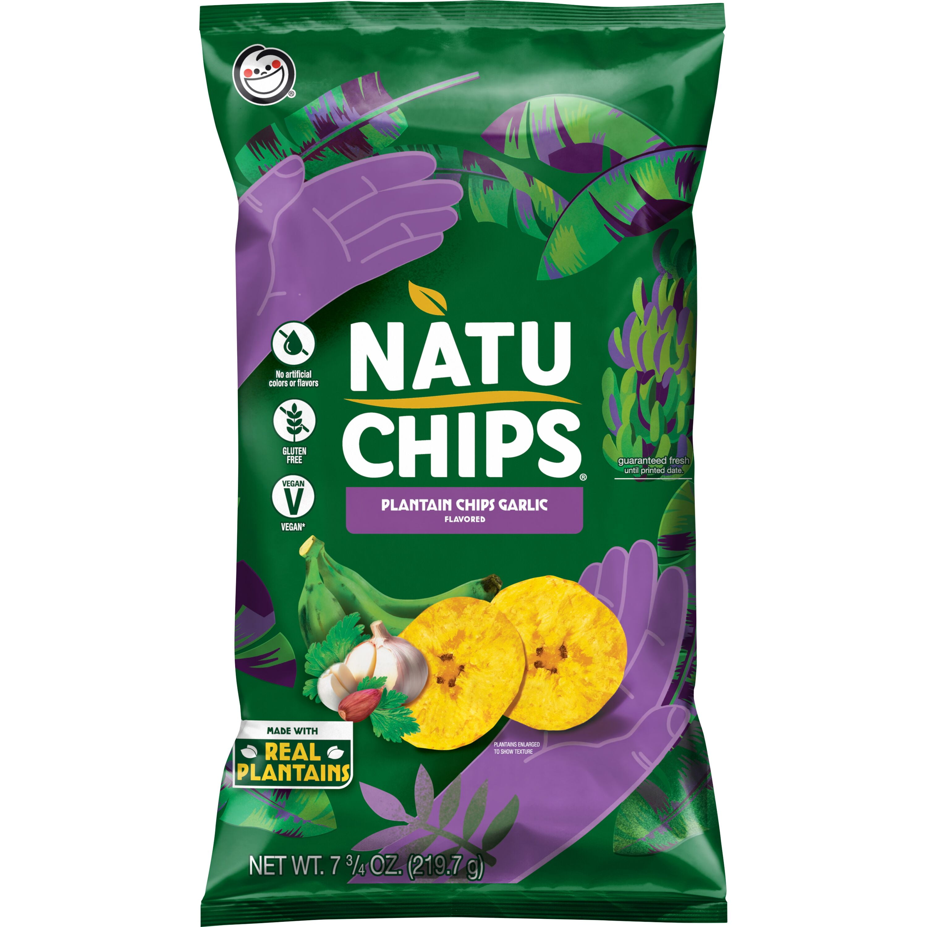 Natuchips Plantain Chips - Garlic 7.75oz - Walmart.com