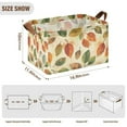 thumbnail image 7 of Yayeee Foldable Storage Basket for Shelves with Handles Waterproof Cloth Bins, Beige Leaves, 7 of 7