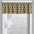 thumbnail image 4 of Ambesonne Moroccan Valance & Curtain, Arabian Mosaic Style Art, 55"x45", Dark Teal Mustard and Rust, 4 of 7