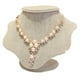 thumbnail image 1 of Collar de perlas de cristal brillante de las mujeres encantos colgante collar de cadena, 1 of 4
