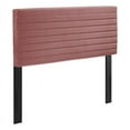 thumbnail image 2 of Modway Tranquil Modern Performance Velvet Full/Queen Headboard in Dusty Rose, 2 of 5