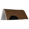 thumbnail image 3 of Mustang Canvas/Fleece Bottom Pony Saddle Pad Brown 22X22, 3 of 3