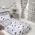 thumbnail image 1 of Gris Negro Blanco Bosque Montaña Oso Kids Bedding Toddler Twin o Full Duvet, 1 of 7