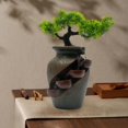 thumbnail image 2 of Indoor Desktop Green Pine Fountain Waterfall, Zen Meditation Fountain Indoor Desktop Water Fountain with Automatic Pump Desk Decoration for Home Office Bedroom, 2 of 9