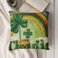 thumbnail image 3 of YINGXI Decorative Throw Pillow Covers, Cushion Case Decor, Pinch Me Charm Irish Holiday Home Decoration for Sofa Couch 20x20in, 3 of 5
