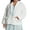 White, variant on Women's La Cera 8825X Plus 100% Polyester Honeycomb Fleece Bed Jacket (Pink 1X)
