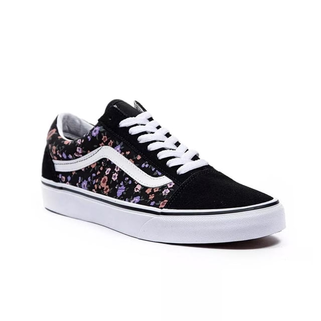 Tenis Vans Old Skool Flowers para Mujer VN0A38G19HS negro 24 Vans VN0A38G19HS OLD SKOOL FLOWERS