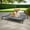 43" Gray, variant on Demi Bonn 52" Indoor Elevated Dog Bed with Metal Frame, Original Outdoor Cooling Camping Pet Beds Dog Cot Mat, Gray