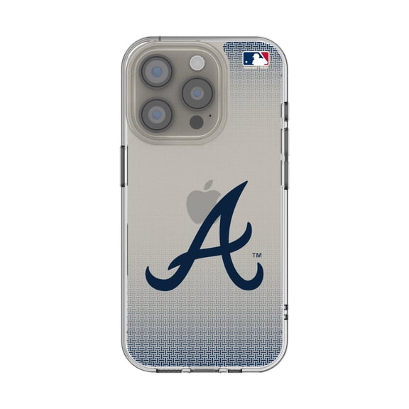 Atlanta Braves Linen Logo iPhone Clear Case