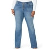 Sofia Jeans Women's Plus Size Melisa Curvy High-Rise Flare Jeans