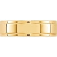 thumbnail image 2 of 14K Yellow Gold 14Ky 6mm Flat With Step Edge Band Size 7.5 Made In United States fle060-7.5, 2 of 5