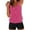 Hot Pink, variant on fheaev Modest Tankini Swimsuits Set for Women Two Pc Athletic Womens Bathing Suits Blouson Swim Tank Tops with Board Shorts Conservative Split Swimwear