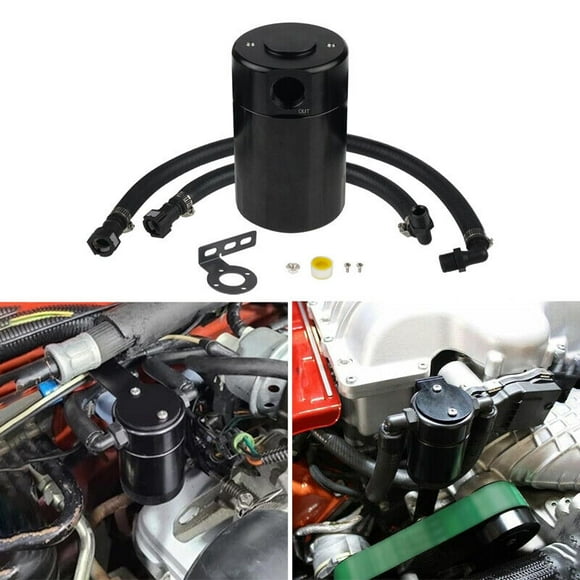 Air Oil Separator Oil Catch Can 2019-2022 for Chevy for Silverado 1500/ for GMC for Sierra Black