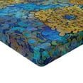 thumbnail image 2 of Ambesonne Moroccan Fitted Sheet, Persian Motif Bohemian, California King, Pale Coffee Blue, 2 of 3