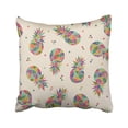 thumbnail image 1 of RYLABLUE Housse de Coussin Géométrique Abstrait Coloré Ananas Exotique Fruit Frais Graphique Hawaïen 18x18 Pouces, 1 of 2