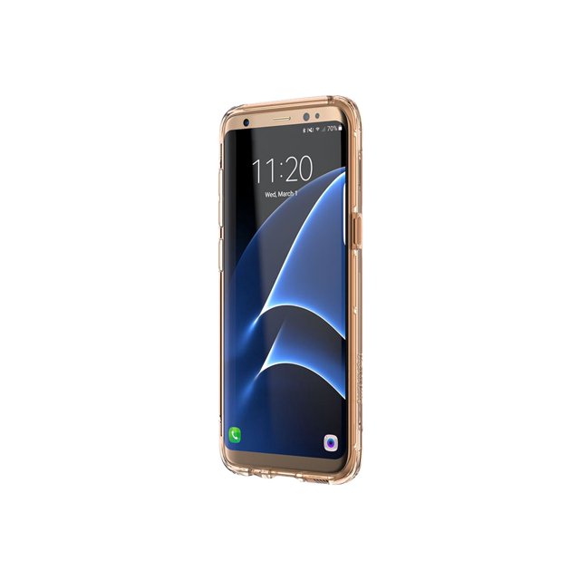 Griffin Survivor Transparent - Étui Arrière pour Cellulaire - polycarbonate, Caoutchouc, Polyuréthane Thermoplastique (TPU) - Transparent, Or - pour Samsung Galaxy S8