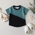 thumbnail image 5 of TOWED22 Baby Boy Summer Outfit Truck Embroidery Tops and Plaid Shorts Set Toddler Boy Spring Summer Clothes Black,12-18 M, 5 of 9