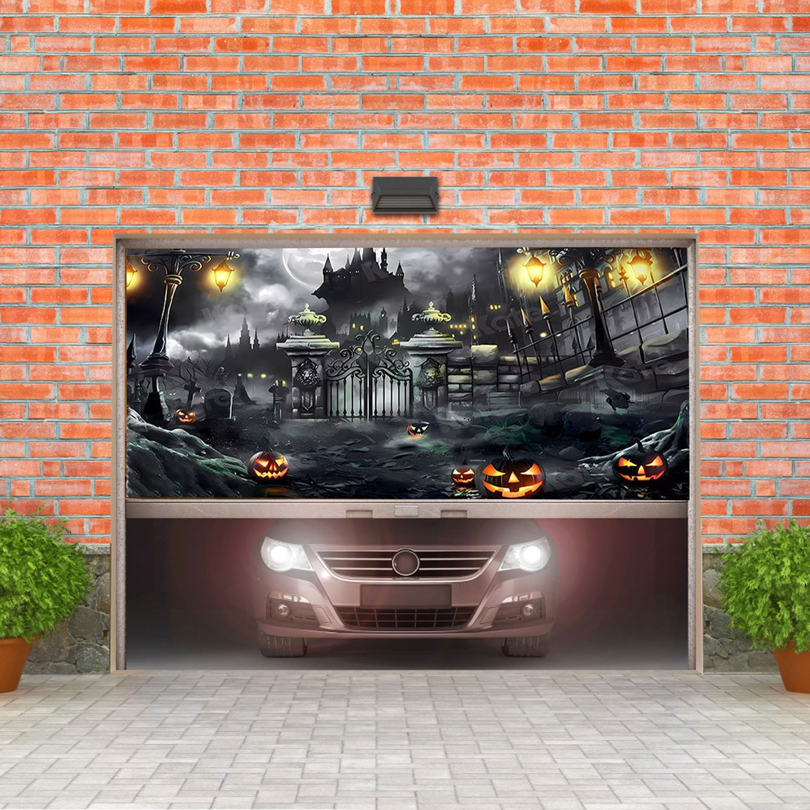 Décorations d'extérieur pour Halloween : araignée géante, décoration