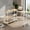 Beige, variant on Demi Bonn 360° Rotating Computer Desk with 2-Tier Storage Shelves, Small Home Office Desk Study Writing Table, Beige