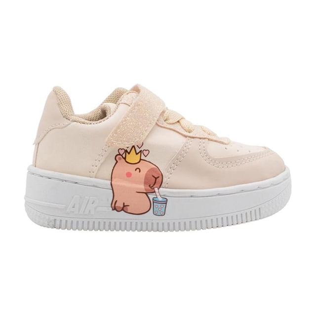 Tenis Niña Val Street Casual Ajustable Comodo blanco 13.5