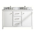 thumbnail image 3 of Legion Furniture 54" MDF/Veneer Wood Double Sink Vanity Cabinet - White, 3 of 11