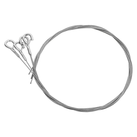 4 Pcs Sling Steel Wire Rope Pendant Light Locker Lighting Stainless