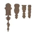 thumbnail image 1 of Talla de madera maciza, columna de línea cuadrada, marco de puerta, travesaño, fregona, tallado, columna, calcomanía, gabinete, chimenea, 1 of 1