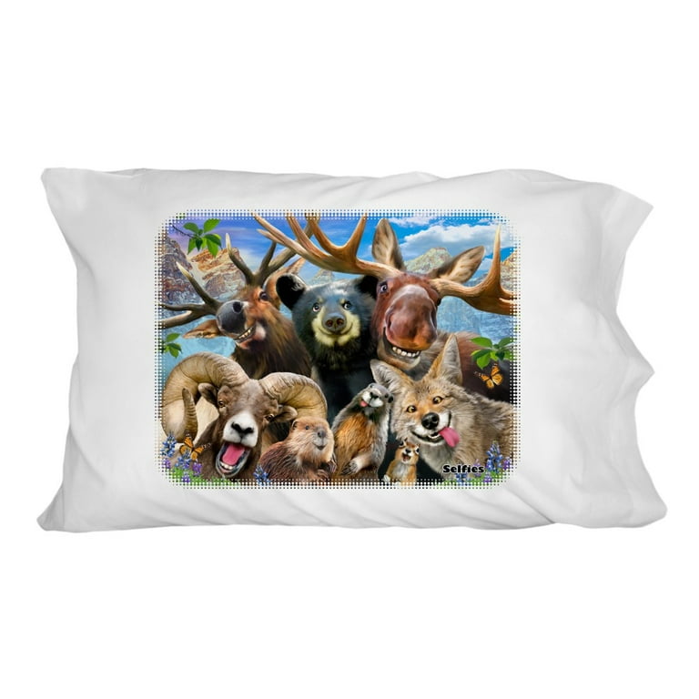 Rocky Mountain Animals Selfie Bear Moose Elk Ram Beaver Fox