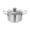 Silver, variant on Shoreew Stainless Steel Soup Pot with Tempered Glass Lid 1.7L Riveted Insulated Handle Cookware Dishwasher Safe Kitchen Essential