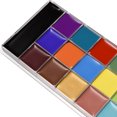 thumbnail image 3 of Pintura facial de 20 colores, kit de paleta de pintura corporal para adultos/profesionales, arte de pintura de tatuajes, fiesta de Halloween, 3 of 4
