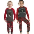 thumbnail image 2 of LazyOne Warm Long-Sleeve PJ Sets for Girls and Boys, Don't Wake The Bear, Funny Animal Kids' Pajama Sets, 2 of 6