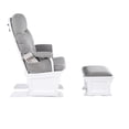 thumbnail image 5 of Suite Bebe Madison Nursery Glider with Ottoman, White  Finish with  Oyster Fabric, 5 of 6