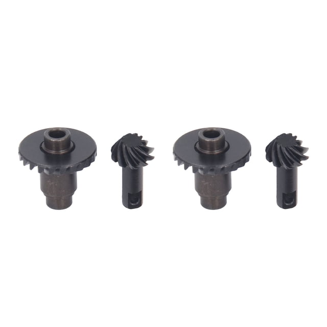pares de engranajes helicoidales de acero negro RC ejes delanteros traseros engranaje de acero para TRX4M 1/18 coche trepador de control remoto eje delantero trasero 10 22T