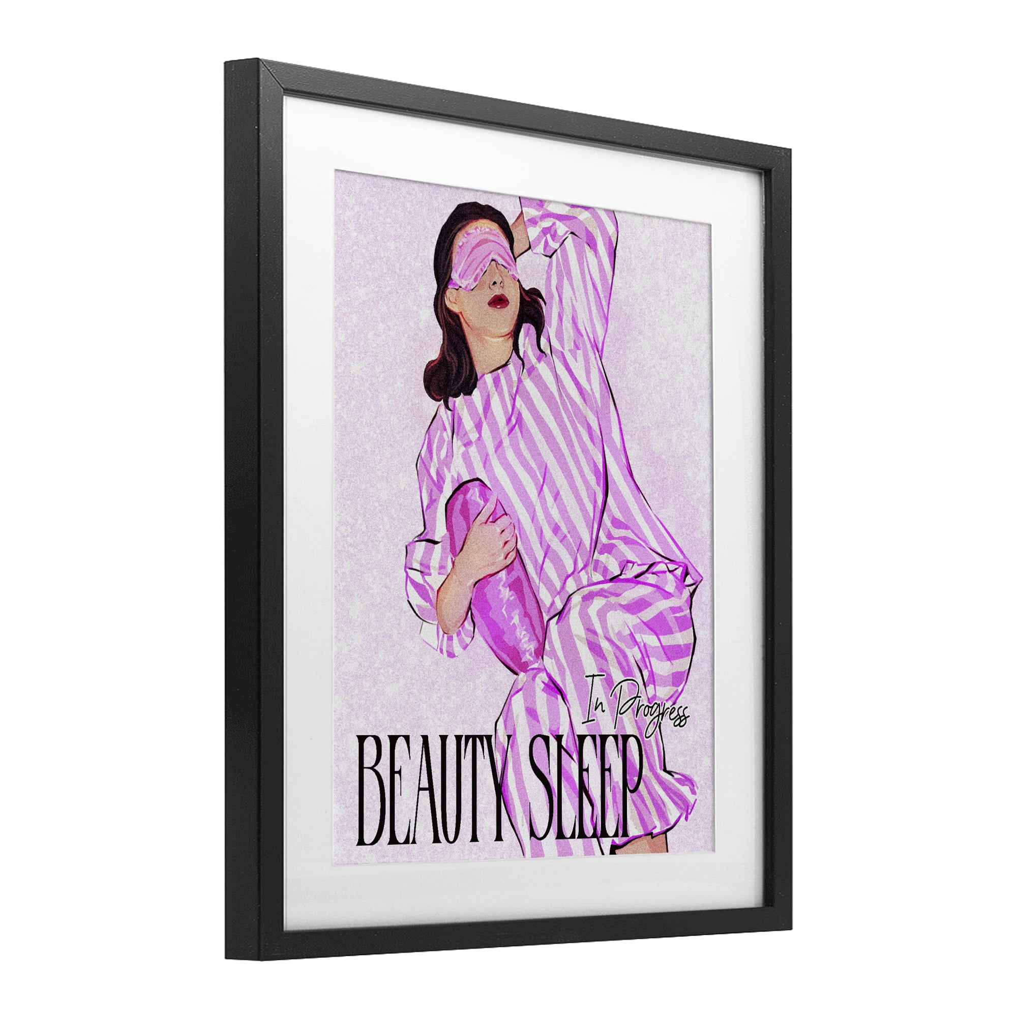 Stupell Industries Beauty Sleep In Progress Black Framed Print Under Glass, design by Ziwei Li
