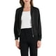 thumbnail image 2 of CHAQUETA CASUAL REFINADA para Mujeres, Abrigo con Cremallera, Manga Larga, Prenda Exterior Ligera, Talla L, Color Negro, 2 of 6