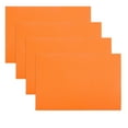 thumbnail image 1 of Aspire 4PCS Decorative Insulation PVC Placemat, Washable Dinner Table Mats-Orange, 1 of 7