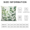 thumbnail image 5 of Throw Pillow Covers Decorative Green Leaf Watercolor Eucalyptus Branches Hand Floral with Plant Objects White Natural Greenery Twig Cushion Pillowcase, 5 of 5