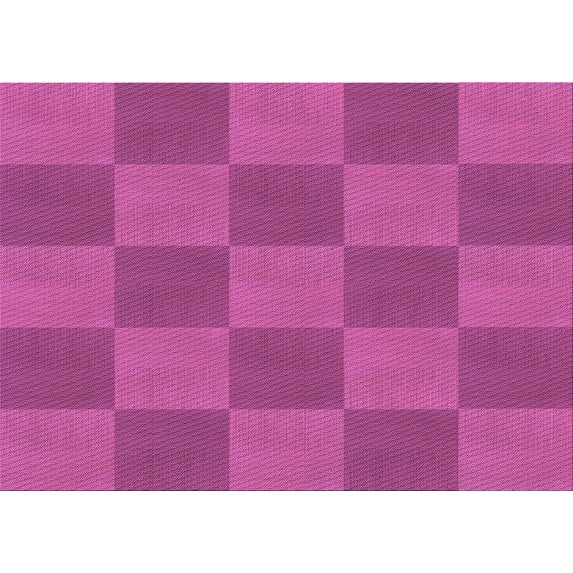 Ahgly Company Machine Washable Indoor Rectangle Transitional Deep Pink Area Rugs, 2' x 3'