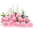 thumbnail image 1 of 12 pcs Artificial Roses Flowers Long Stem Fake Silk Rose for Home Wendding Decorations, 1 of 7