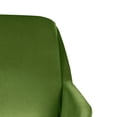 thumbnail image 3 of Butaca Robin Verde Mobica de diseño elegante tapizado en terciopelo suave y base metálica resistente, ideal para sala, comedor o areas de descanso, 3 of 5