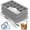 Gray, variant on Silicone Ice Cube Trays for Freezer Set of 2, Square Ice Cubes Mold, Easy Release Silicone Old Fashioned Ice Cube Tray, Mini Fridge Rubber Ice Cube Tray for Whiskey Cocktail Coffee Soup