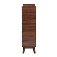 Baxton Studio Delaire Mid-Century Modern Walnut Brown Finished Wood Shoe Cabinet main image 1