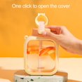 thumbnail image 3 of 1 Set 700ml Square Kettle Bouncing Lid Drink Water Juice Beverage Straw Bottle for Student, 3 of 8