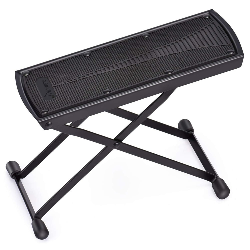 Firm Comfortable Donner Guitar Foot Stool Height Adjustable Guitar Foot Rest Footstool Black For